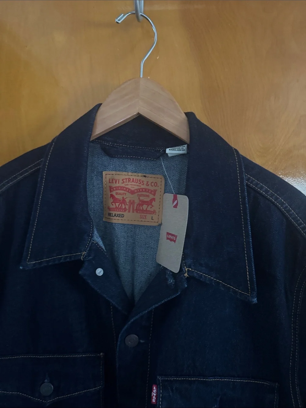 Levis Jean Jacket Mens Large Trucker